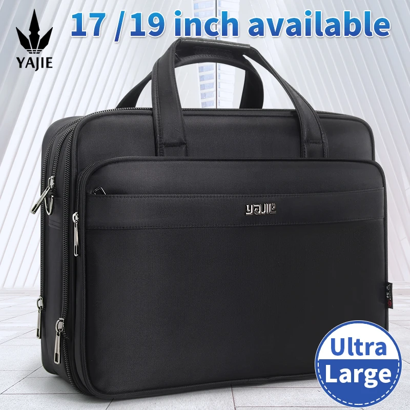 

Large Capacity Briefcase Bag Men Business Bag 14 inch 15.6 inches 17 19 Laptop Bag Shoulder Bags Canvas Handbags Messenger Bag