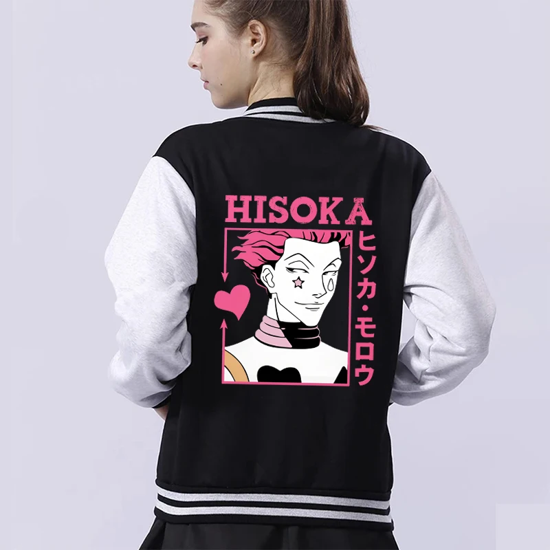 New Hisoka Jacket Women Men Autumn Winter Baseball Jackets Sportswear Tops Coat