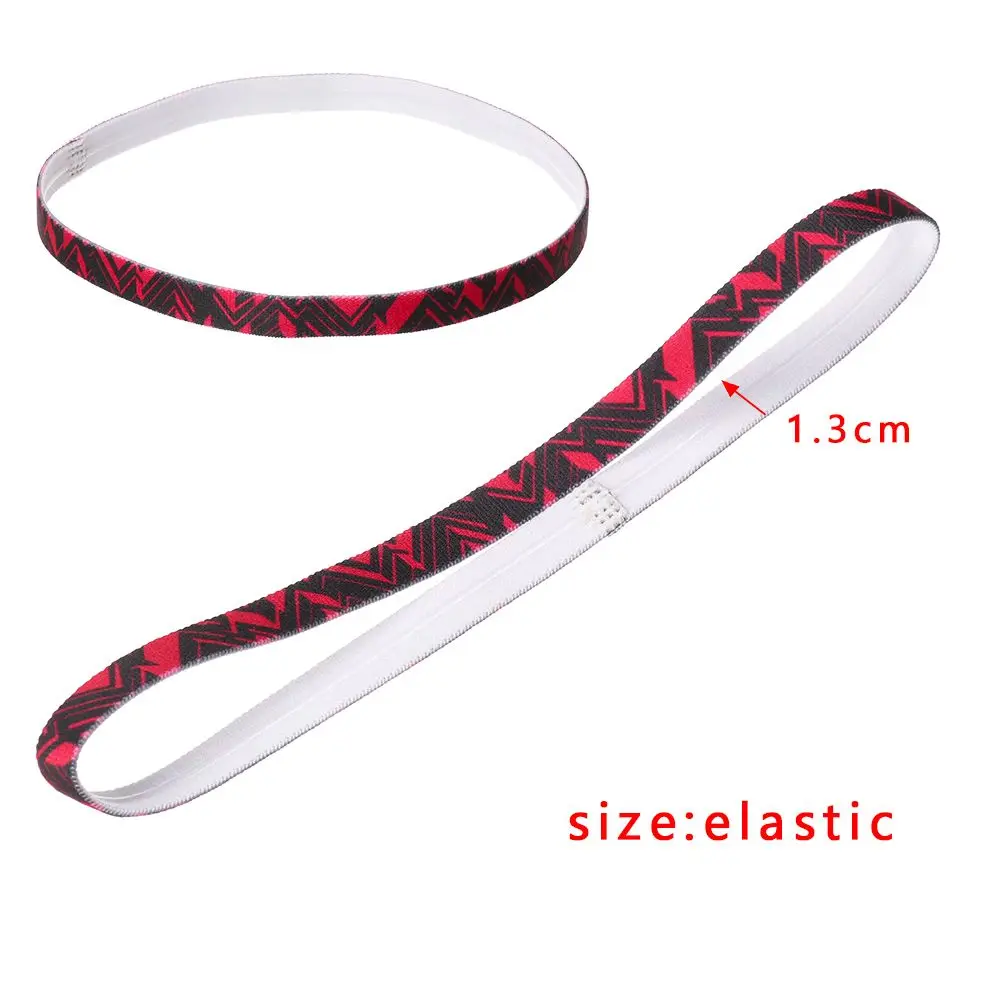 Yoga Running Outdoor Fitness Headband Sport Hair Band Anti-slip Elastic Sweatband Gym Sport Headband Stripe Print Headwear