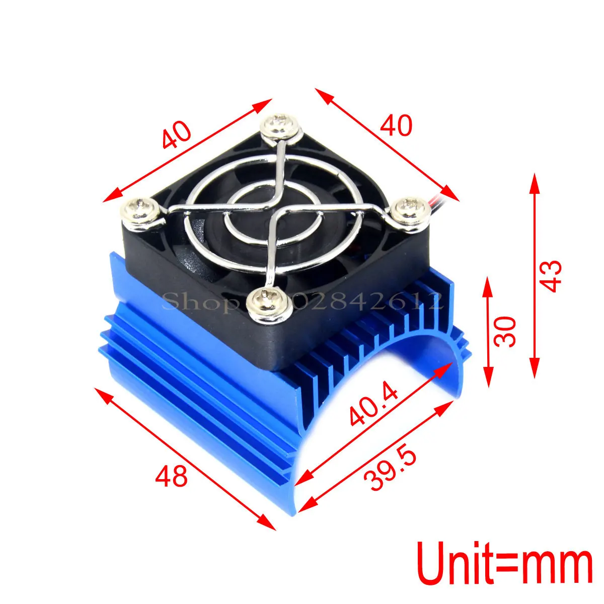 40mm 42mm Motor Cooling Fan Heatsink Cover For 1/10 1/8 RC Car 1512 4068 4074 4274 4282 Motor