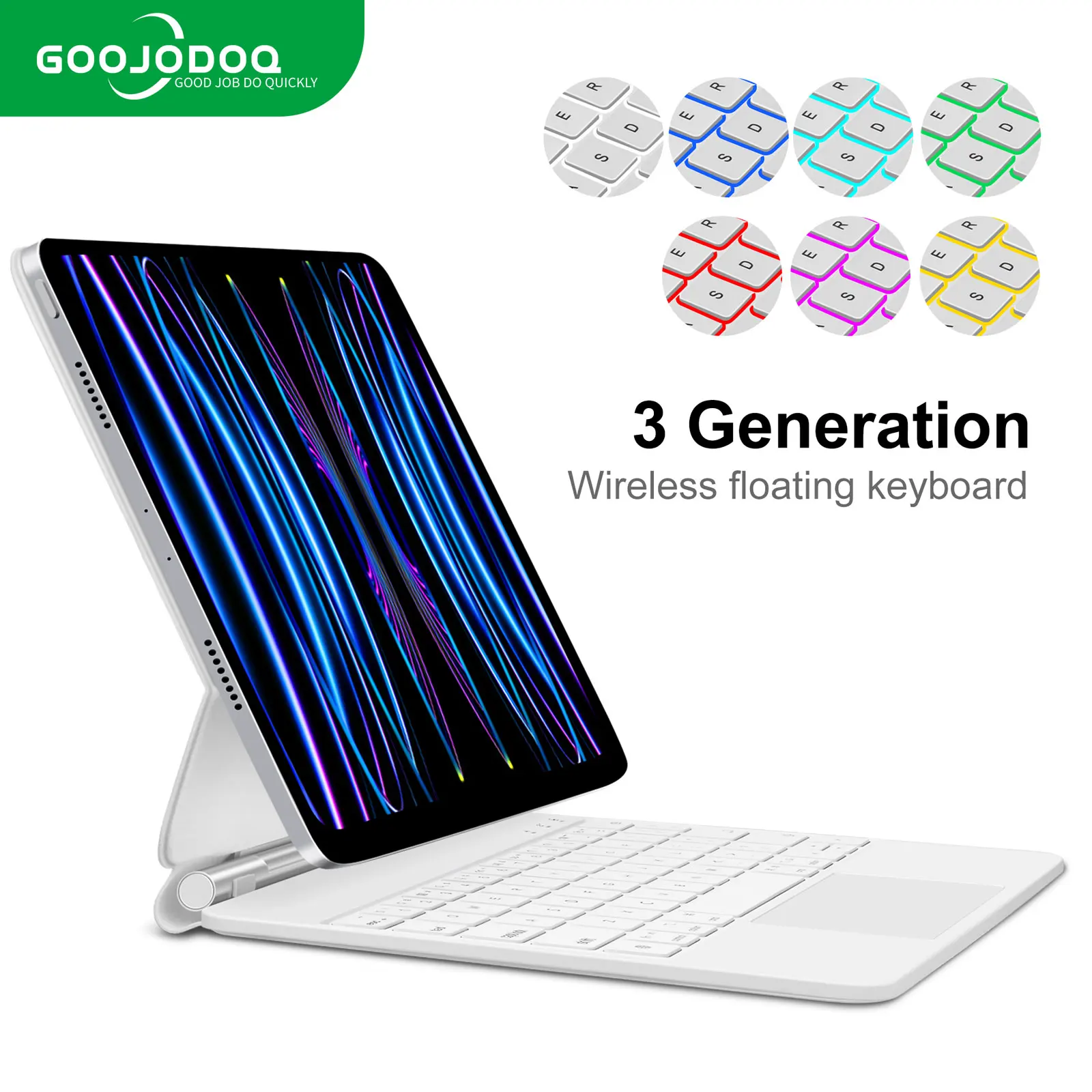 GOOJODOQ マジックキーボード iPad Pro 11 2024 Air 4 Air 5 Air 6 
