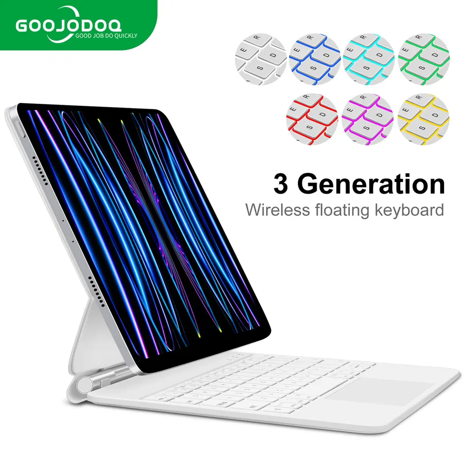 新品！goojodoq M4 iPad pro 13インチ用　マジックキーボード GOOJODOQ 磁気ケース iPad Pro 11 13 2024 M4 Air 6 Air 4/5 iPad Pro