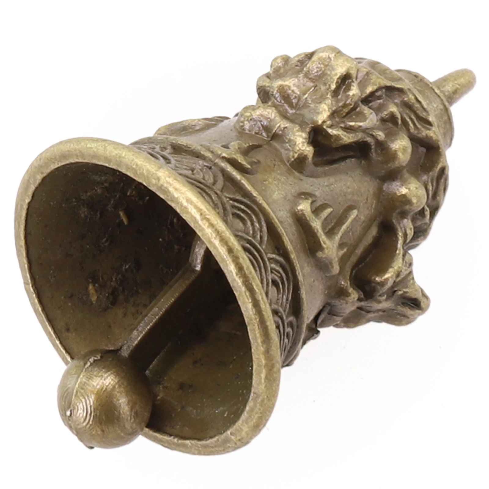 1PCS Lucky Brass Handicraft Die Casting Drop Bell Key Car Button Wind Bell Sect Bronze Bell Creative Fengshui Home       New