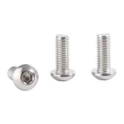 M3 M4 M5 M6 M8 M10 M12 304 A2-70 Stainless Steel ISO7380 Hexagon Hex Socket Head Button Allen Bolt Screw