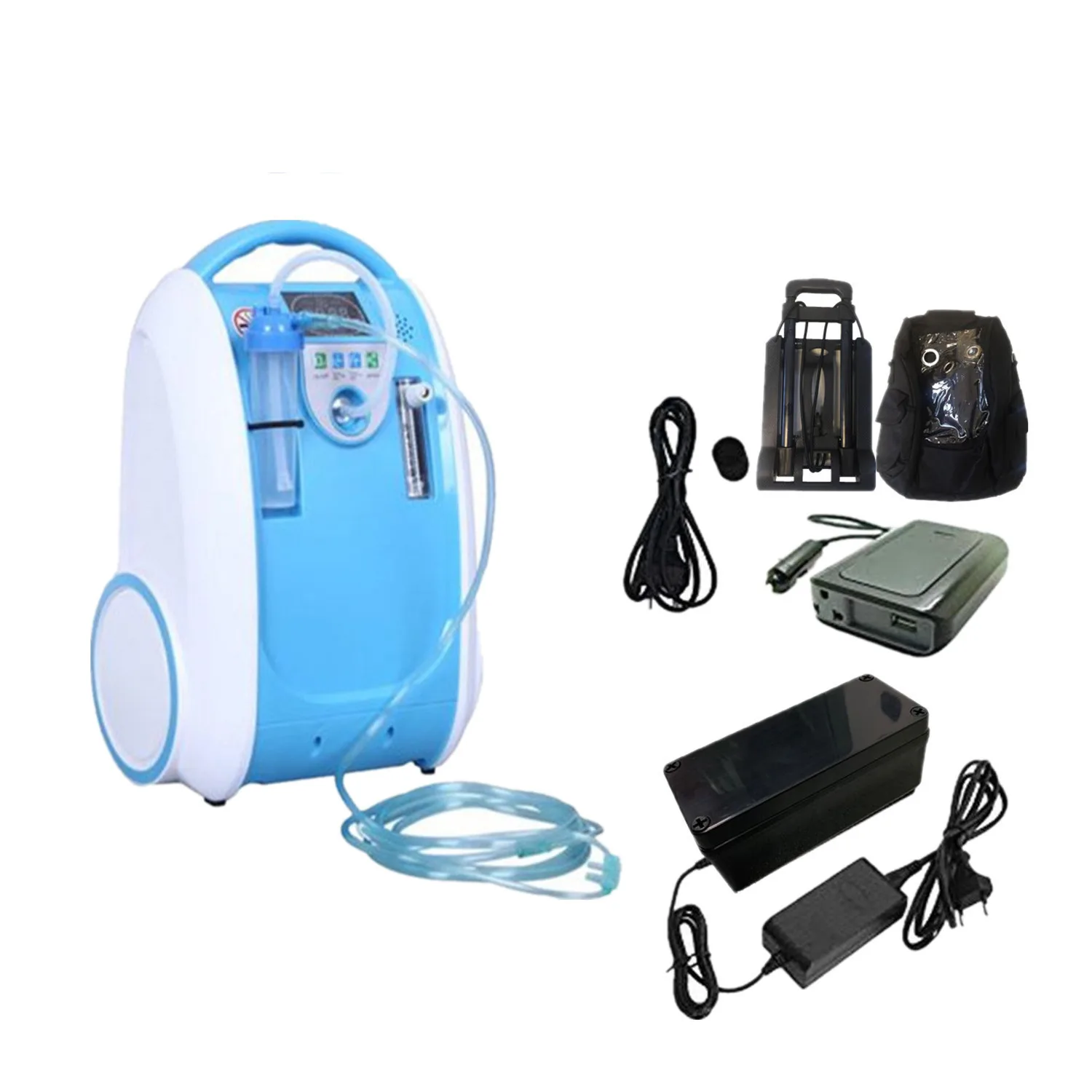 24hours Continuous Oxygen Concentrator Outdoor Use Oxygen Generator Room Oxygen Chamber 5L Portable Oxygen Generator