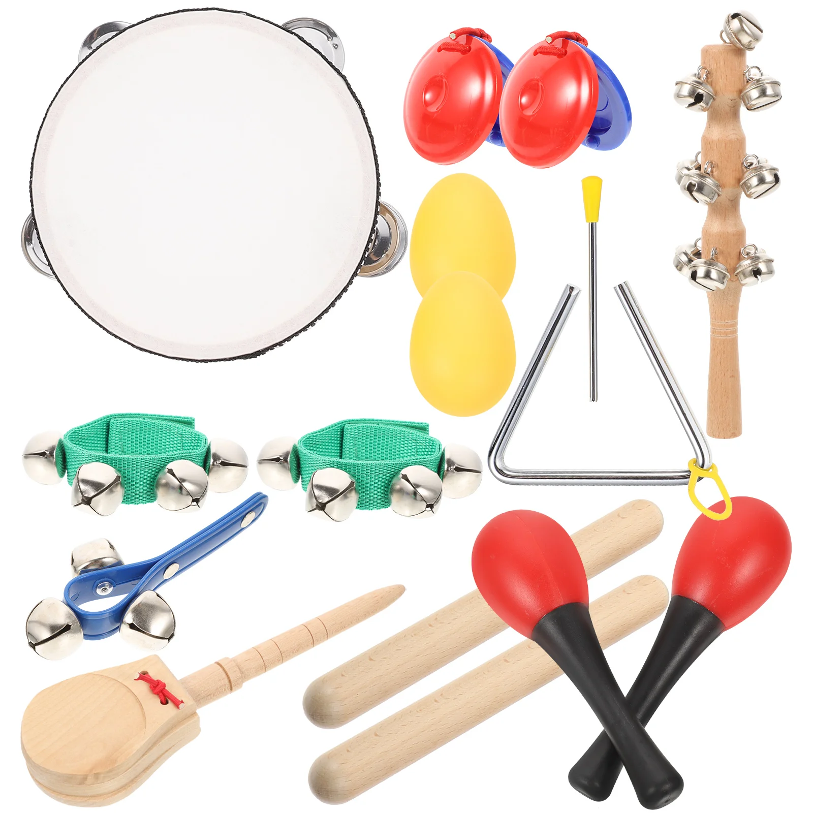 Instrumento de percusión de madera, Kit de instrumentos musicales para niños, juguetes para niños pequeños, bebés