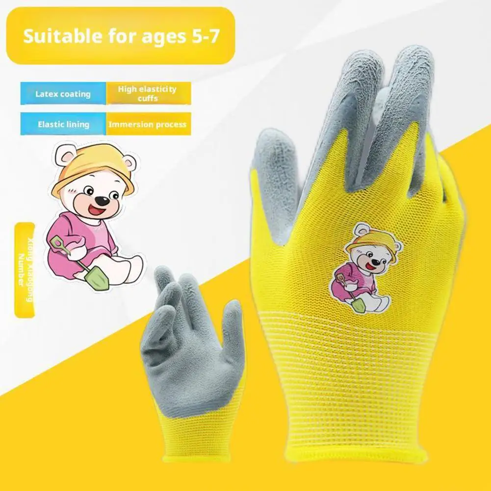 Strapazierfähige, wasserdichte Gartenarbeitshandschuhe für Kinder, rutschfeste Sicherheitshandschuhe für Kinder, tragbare Gartenzubehör-Gartenhandschuhe – Detail 9