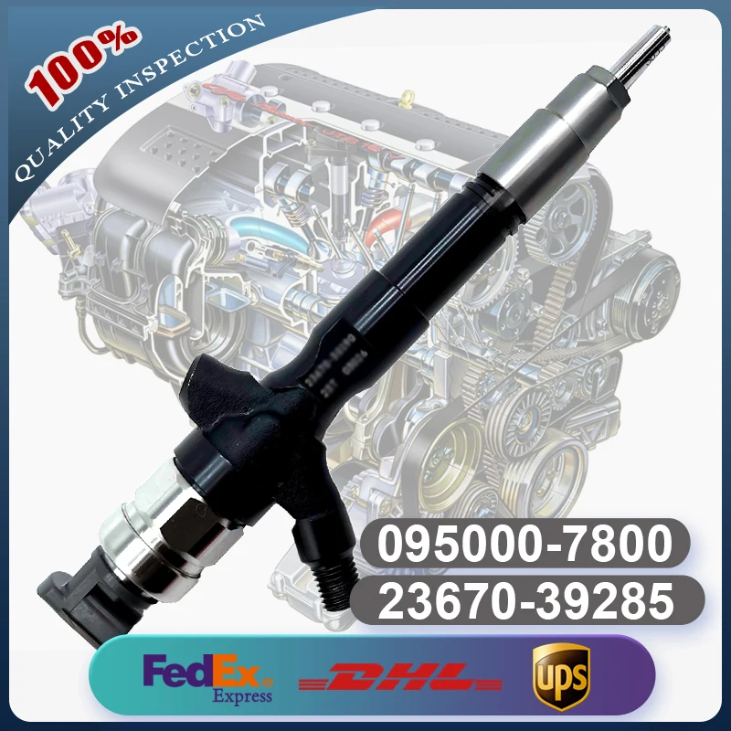 

095000-7800 095000-7430 23670-39285 23670-39146 Common Rail Injector for Toyota Hiace 2.5 D-4D 2KD-FTV Engine
