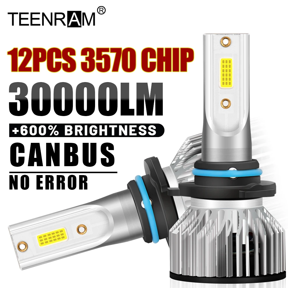 

300W H4 H13 Turbo Автомобильные фары 6000 лм H1 H7 H11 Светодиодный Автомобильные фары 9005 K 9006 HB3 HB4 передние фары 12 В противотуманные фары