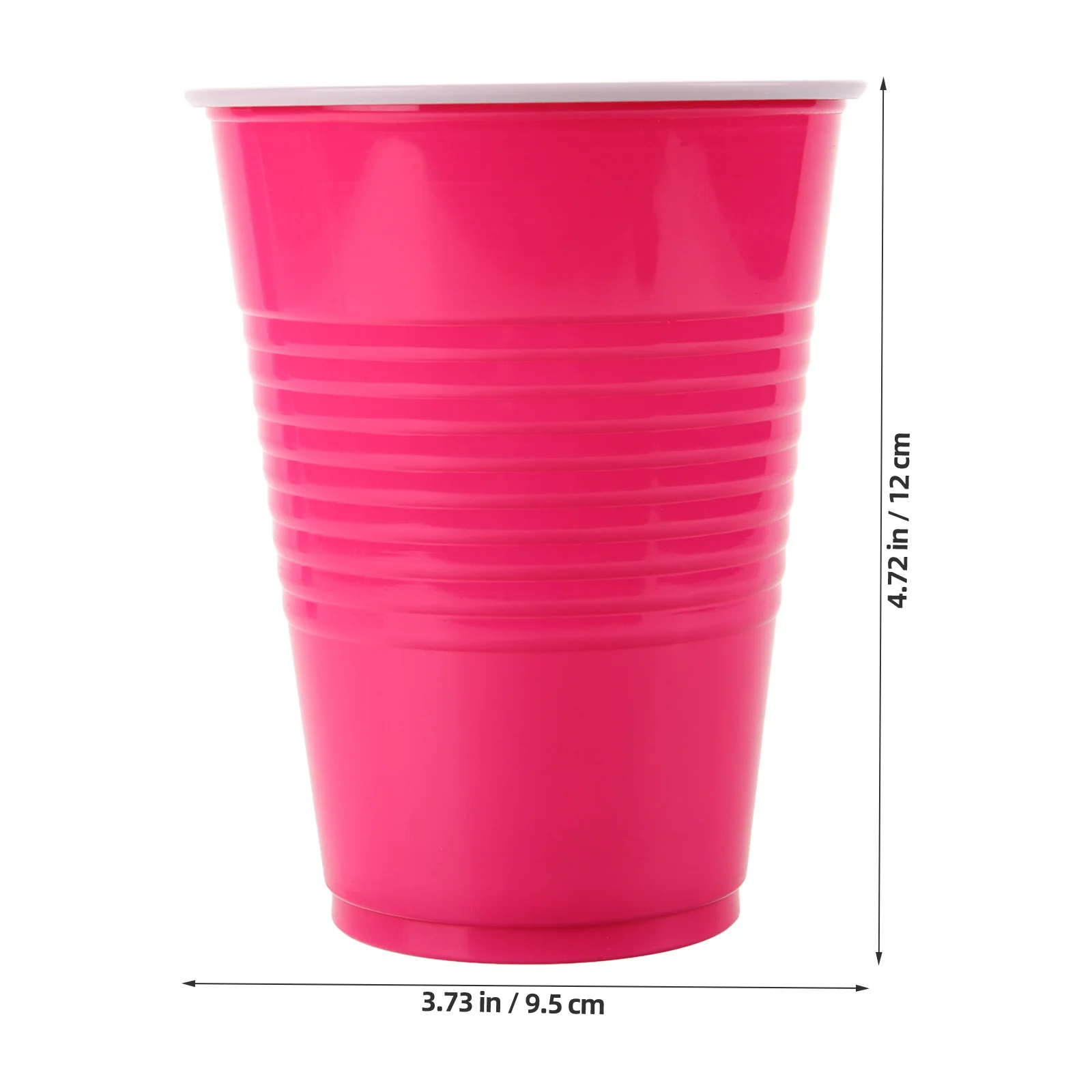 20 Pcs Disposable Party Cup Birthday Decoration (rose Red 16oz Plastic 20pcs) Cups for Household Wedding Decorative Drink Juice