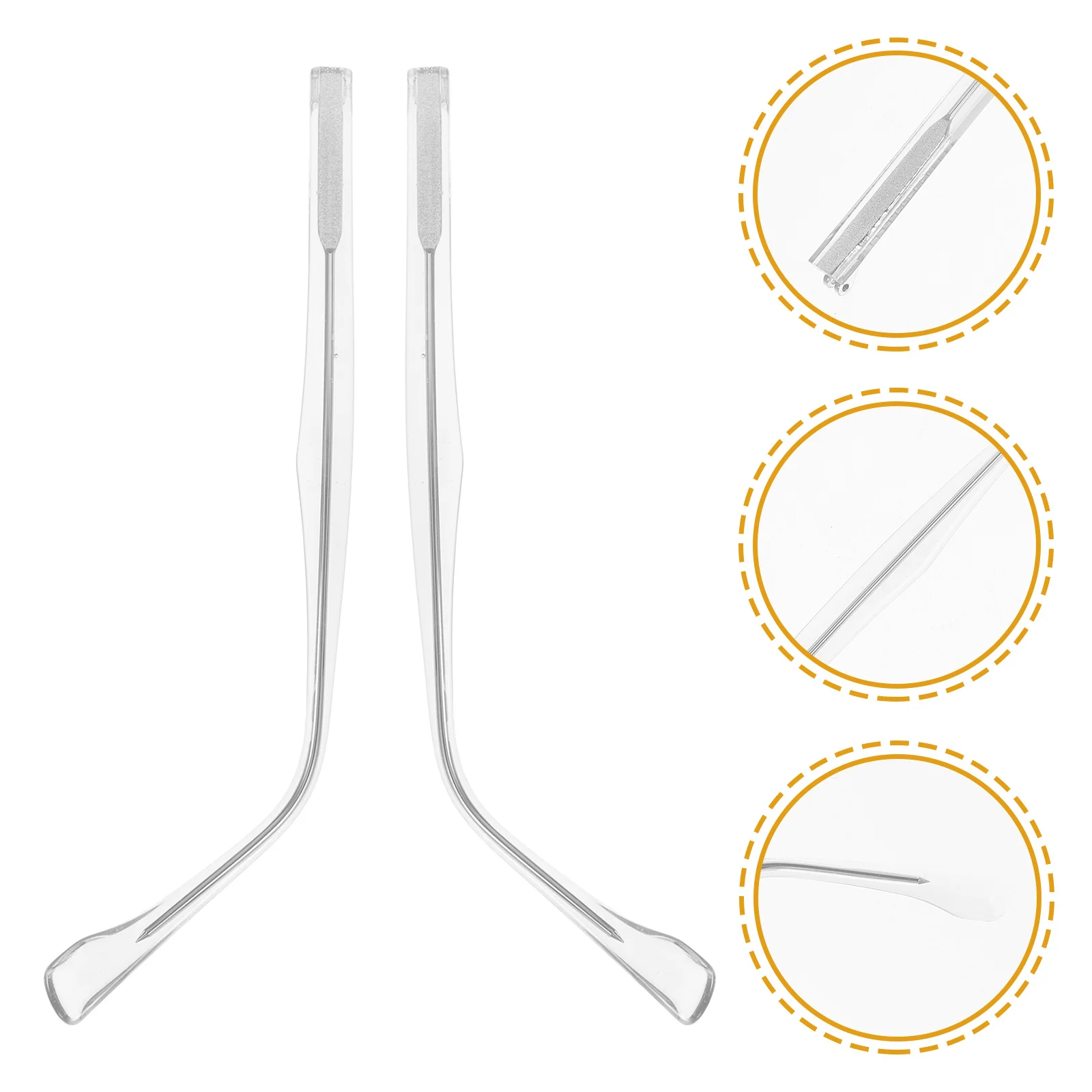 

1Pair Eyeglasses Replacement Temples Sturdy Resin Metal Arms for Sunglasses Reading Myopia Glasses Comfortable Fit No Slip