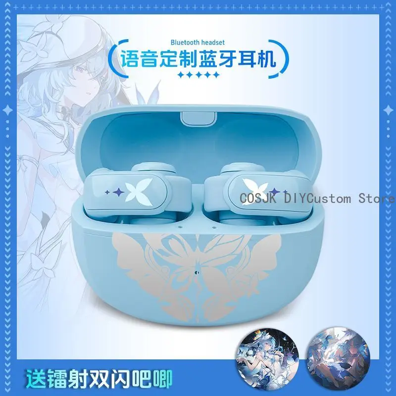

Game Wuthering Waves The Shorekeeper Headphone Customized Bluetooth 5.3 TWS Headset Active Noise Cancellation Earbuds with Case