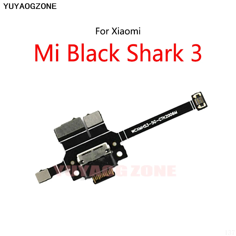 USB Charging Dock Port Socket Jack Connector Charge Board Flex Cable For Xiaomi Mi Black Shark 3 KLE-A0