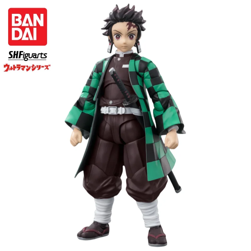 In Voorraad Bandai Originele Demon Slayer Vol 1-3 Tanjirou Nezuko Giyuus.h.figuarts Action Figure Model Pop Gloednieuwe Boxed Garage