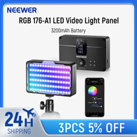 NEEWER RGB LED Video Light Panel with Upgraded Onboard Operation 3200mAh Battery On Camera Light for Photography/Vlog/TikTok