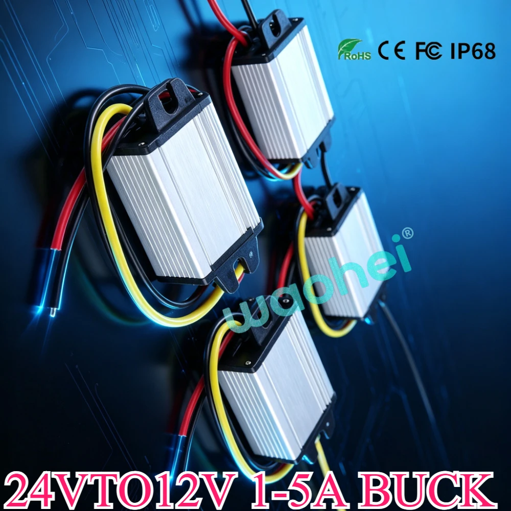 24V-12V DC-DC Converter Step Down 24V to 12V 1A 2A 3A 4A 5A Buck Model Converter Voltage Regulator Power Converter Module CE