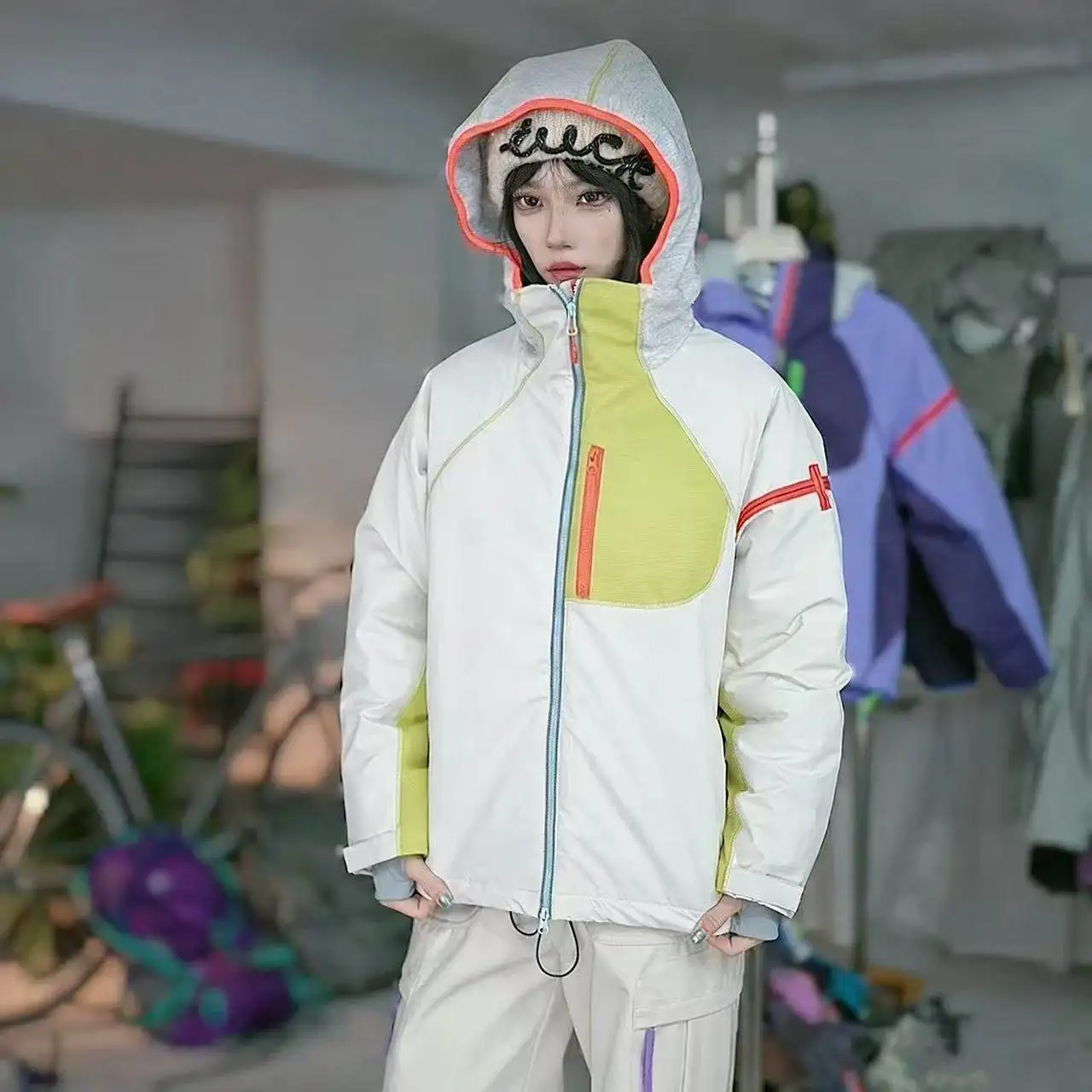 

Outdoor Mountain Series Autumn Winter Cotton Jaet Thermal Windproof Casual Sports Coat Warmth Trap Polyester Filling