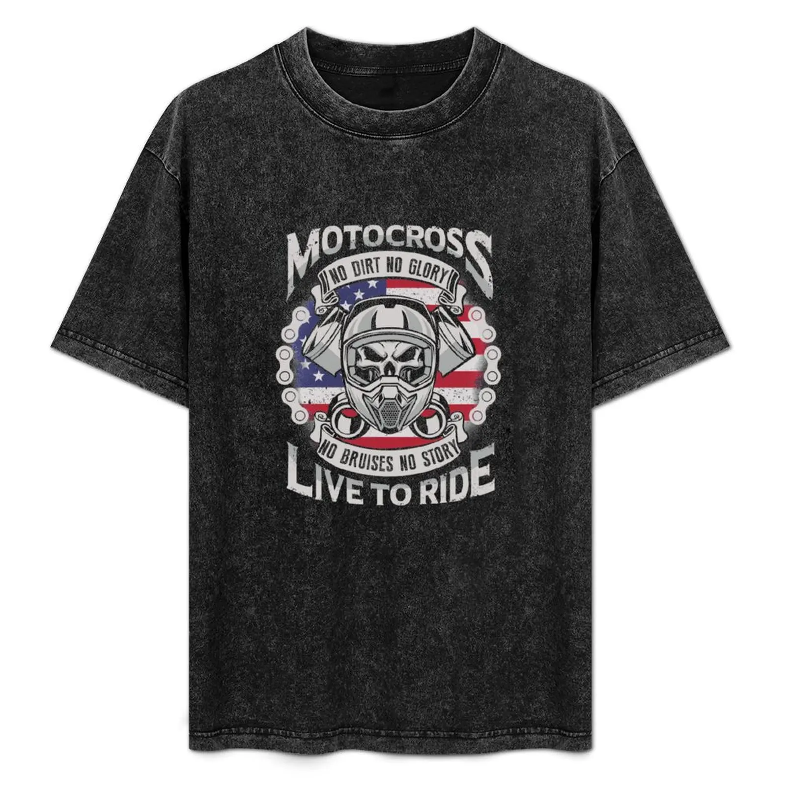 

Motocross Live to Ride T-Shirt Quick Dry Training Short Sleeve Tee