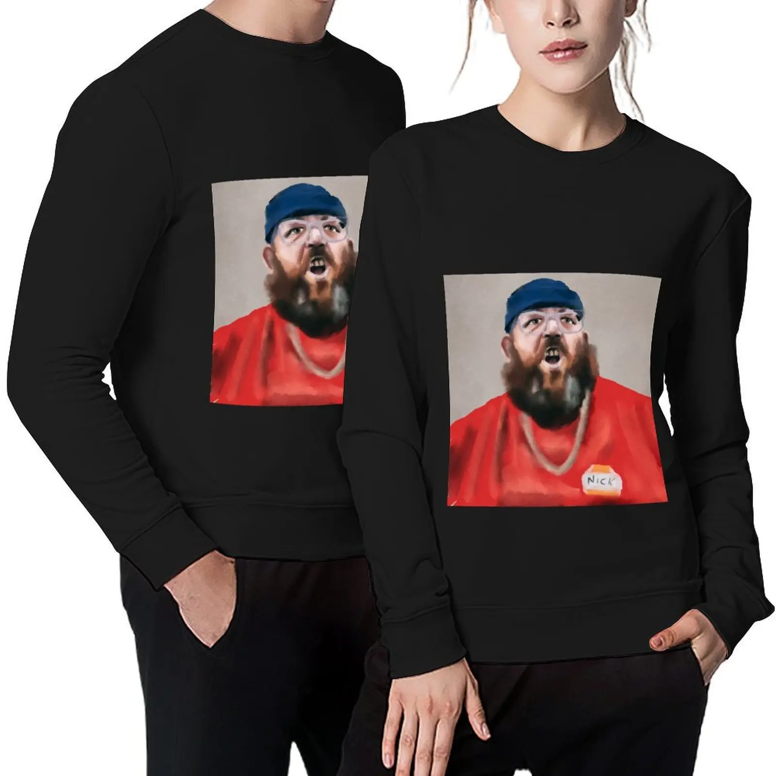 

Nick Frost portrait Pullover men clothes men's autumn clothes men wear men's sweat-shirt set sweatshirts men