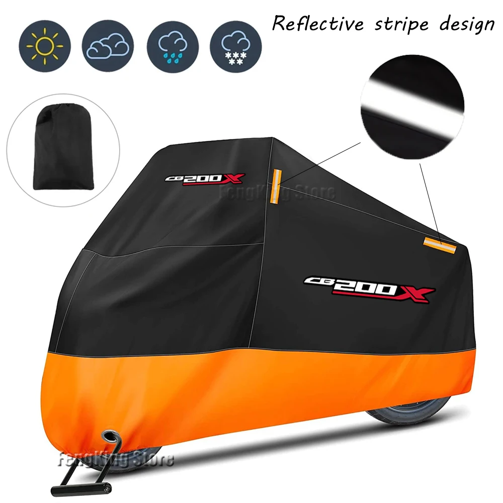 

For HONDA CB200x cb 200x Motorcycle Cover Waterproof Outdoor Motorbike Rain Dustproof UV Protector