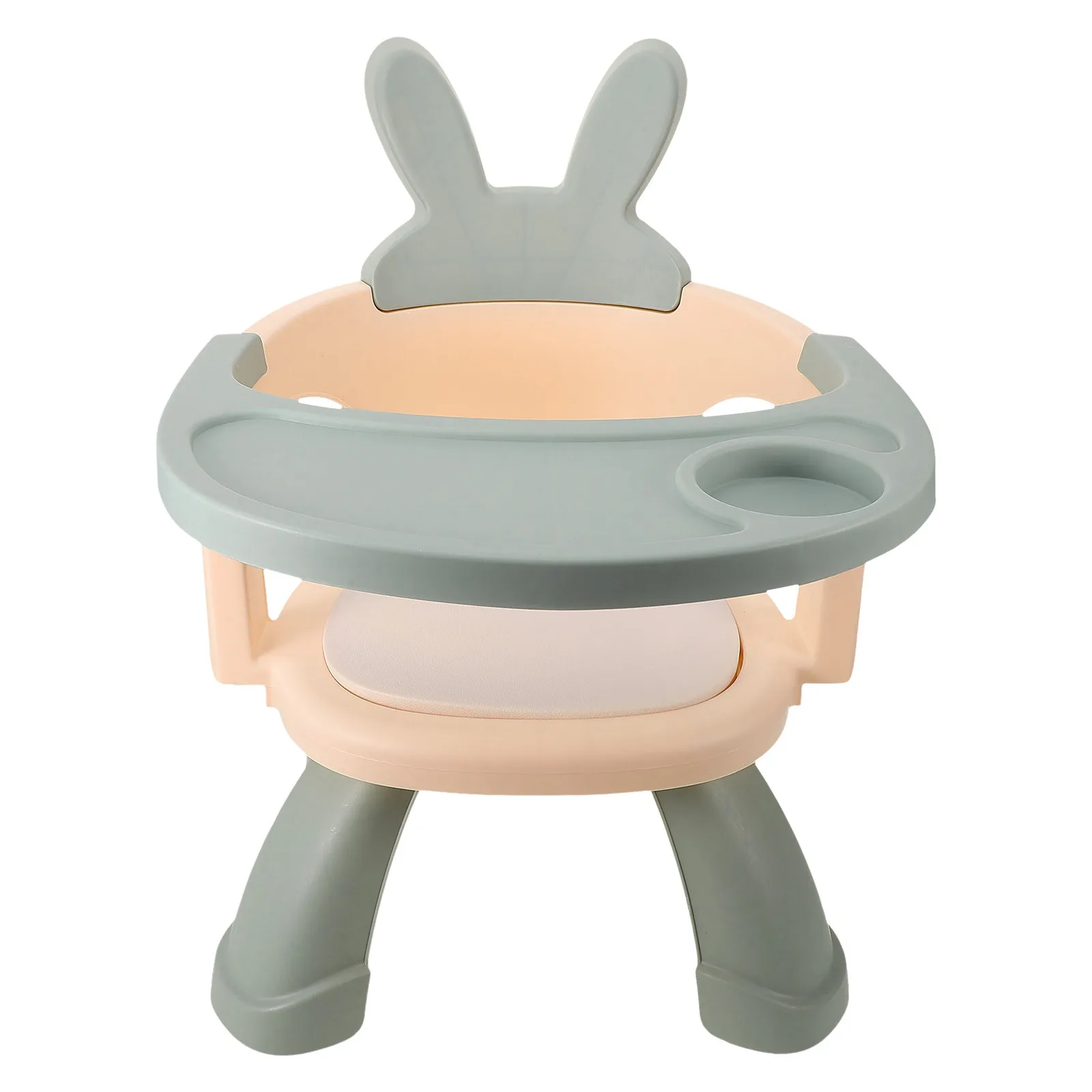 مقعد تغذية بلاستيكي للأطفال بشخصيات كرتونية، تصميم متعدد الوظائف، مادة آمنة وغير سامة، محمولة وخفيفة الوزن #1