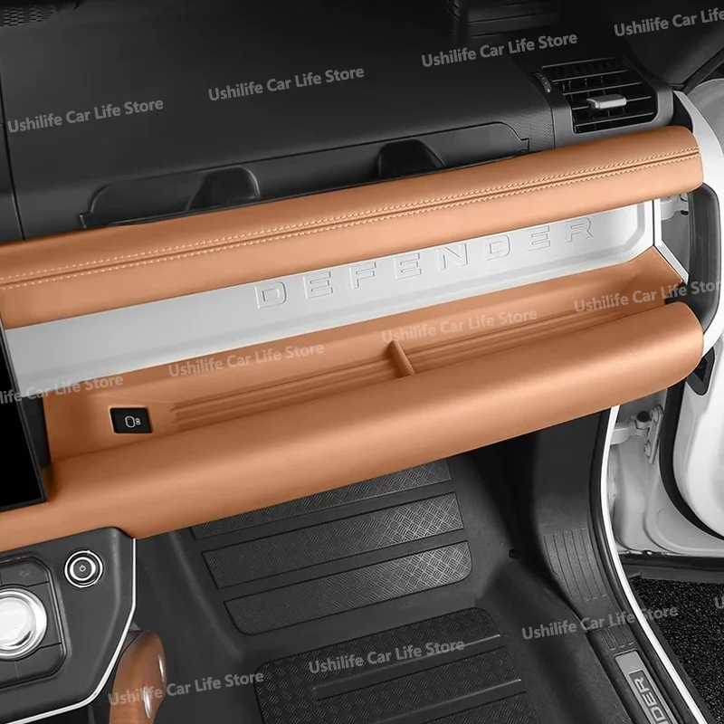 

Silicone Protection Trims For Land Rover Defender 110/90 Car Center Dashboard Passenger Organizer Storage Box Anti-slip Mats