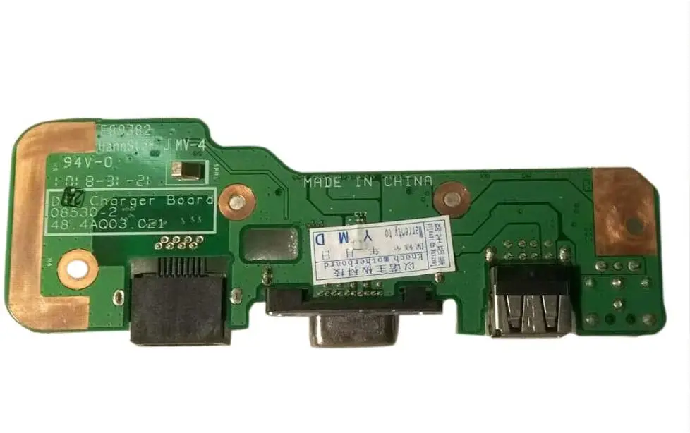 DC Power Jack for DELL INSPIRON 1545 1546 48.4AQ03.021 USB/VGA/LAN Charger Port Board 48.4AQ03.011/48.4AQ03.C11 48.4AQ03.C11