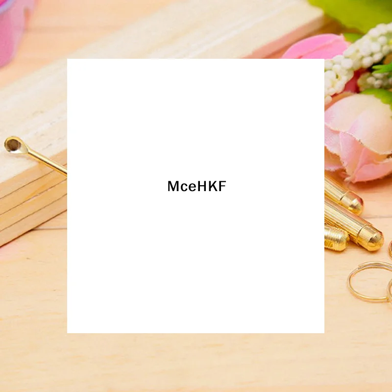 أدوات إزالة شمع الأذن الذهبي من النوع القابل للطي، ملعقة أذن مرفقة #1