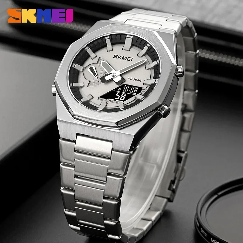 SKMEI Sport Watch For Man Fashion Casual 1816 Quartz Wristwatches Digital Chronograph Back Light Waterproof Watch Male Clock