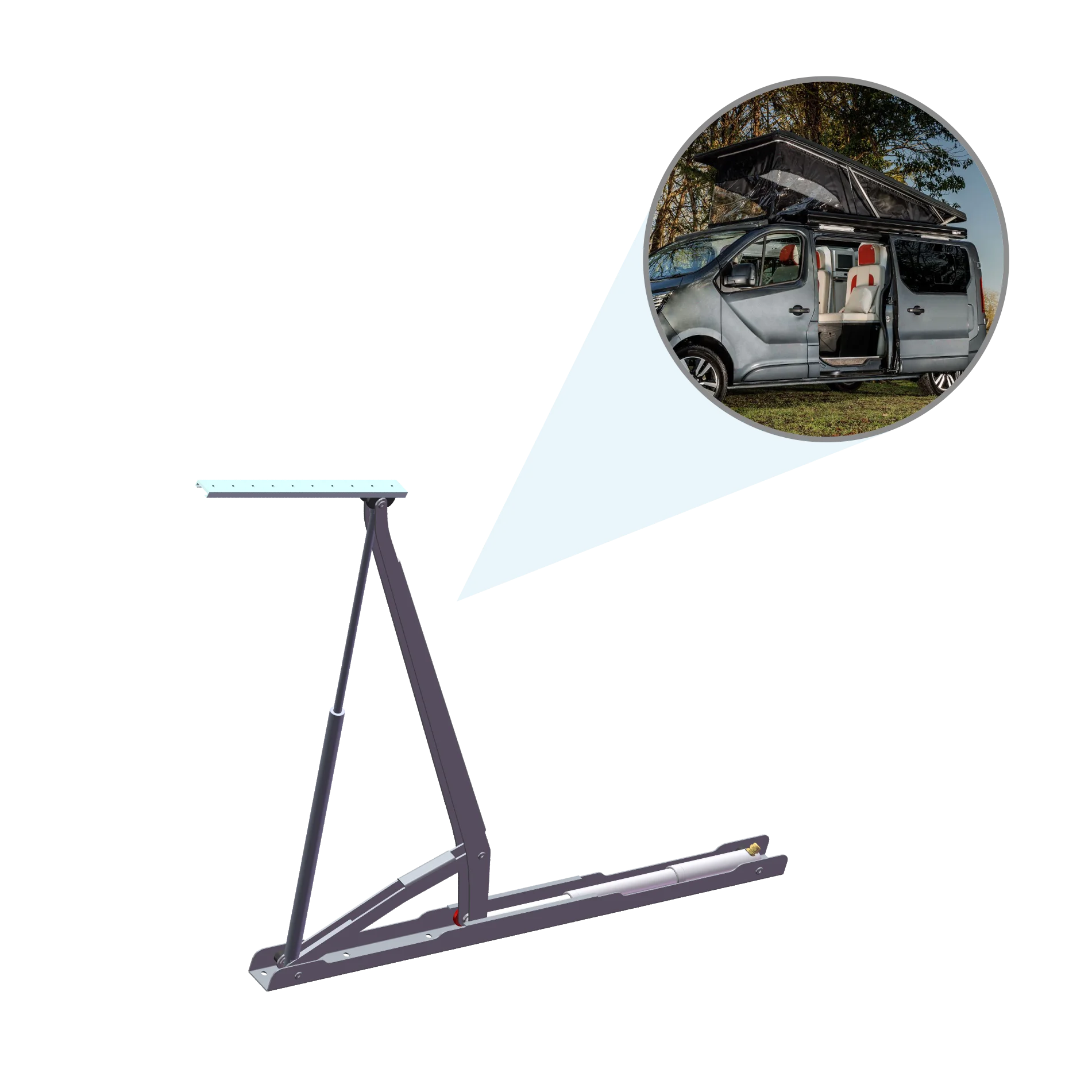 

Электрическая подъемная система для кровати на крыше автодома