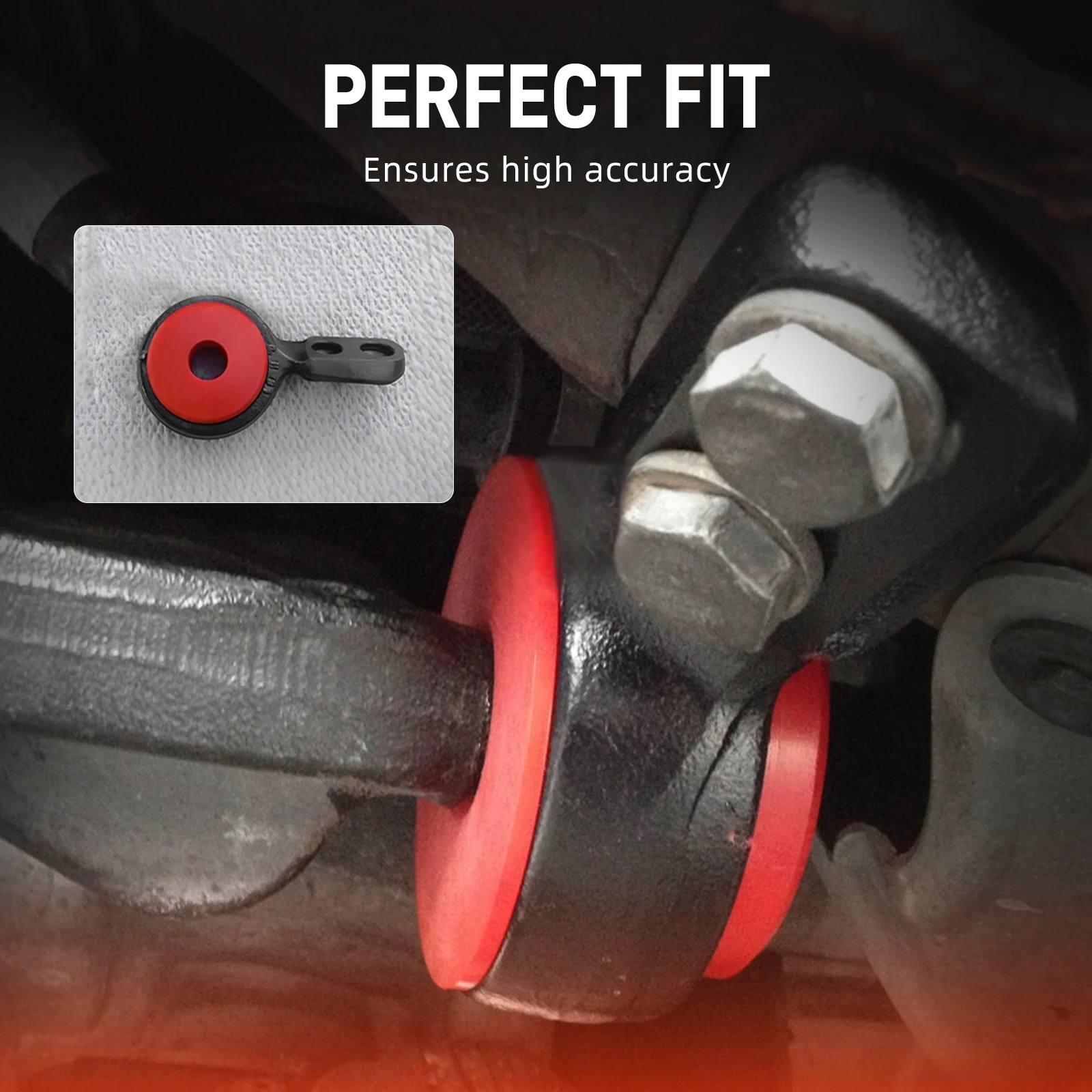 البطانات ذراع التحكم الأمامية من مادة البولي يوريثين 80A لسيارات BMW E36,E30,M3 E36,M3 E30,Z3، استبدال لـ 31129059288,31129064875,31129058931