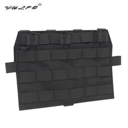 VULPO Tactical Vest Detatchable Front Plate Molle Panel Triple Magazine Pouch For AVS JPC 2.0 Vest Hunting Accessories