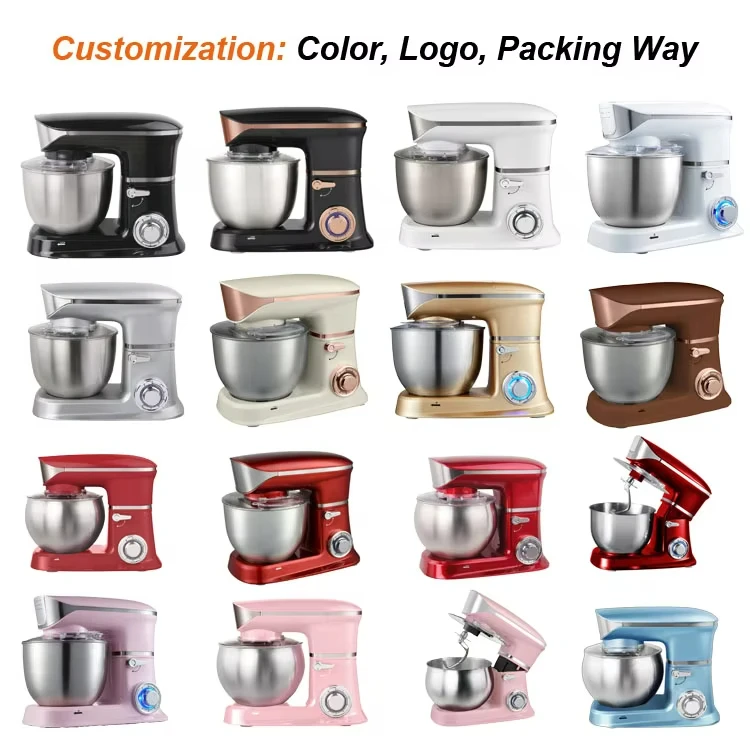 Professionele Cake Voedsel Mixer 5L 6L 6.5L 7L Keuken Meel Stand Mixer Deeg Machine Planetaire Voedsel Mixers