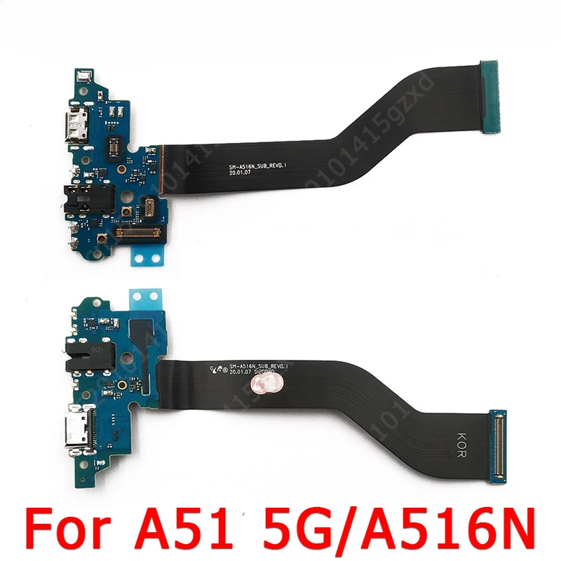 Charging Port For Samsung Galaxy A51 USB Charge Board For A515F PCB Dock Connector Flex Cable Replacement Spare parts