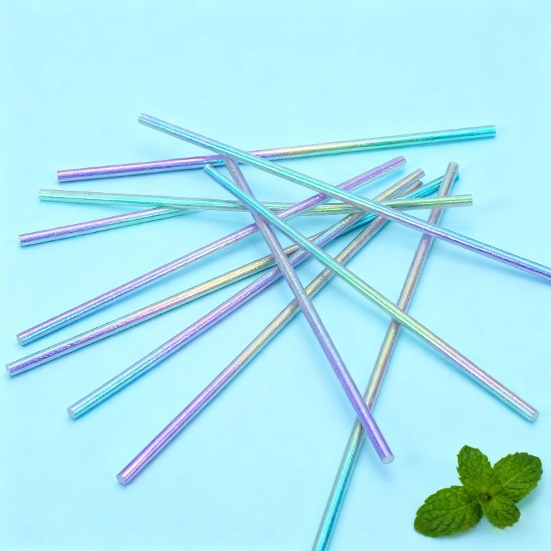 Canudos laser de papel descartáveis, 25/50 peças, canudos arco-íris, bebidas de cerveja, suco, aniversário, festa de casamento, natal, necessidades diárias