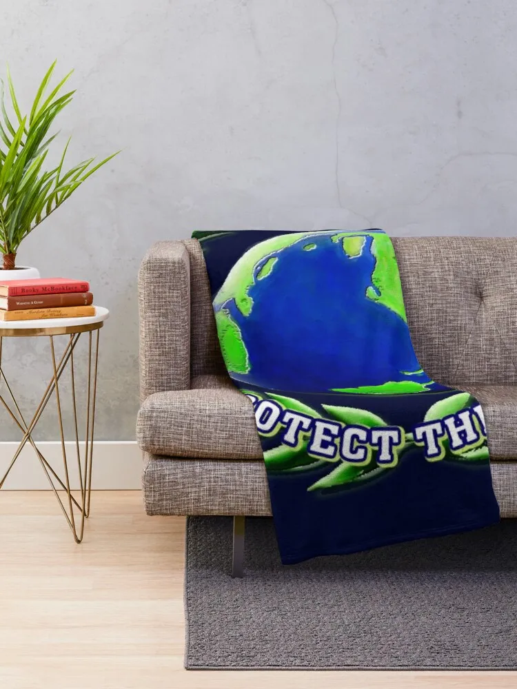 PROTECT THE GIFT earth day April 22 Throw Blanket sofa bed valentine gift ideas Moving Blankets For Sofas Blankets