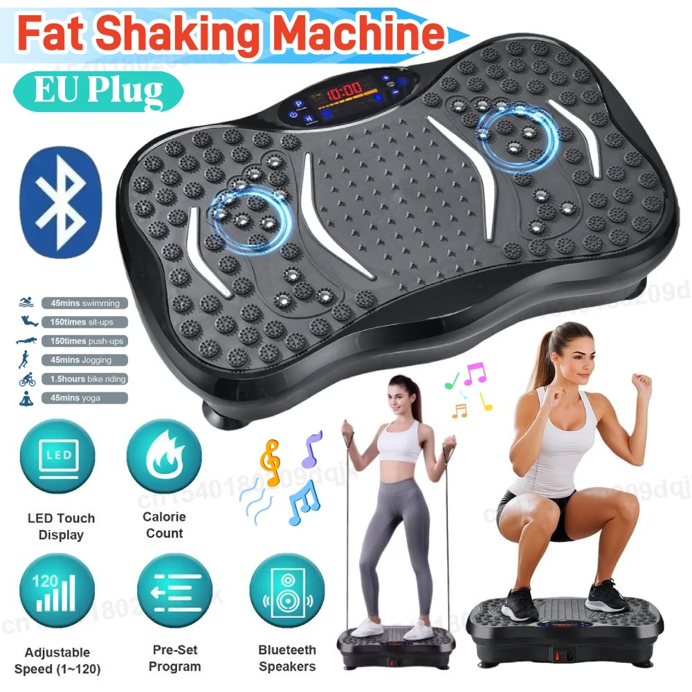 

Vibration Plate Exercise Machine Bluetooth-Compatible Rhythm Machine Adjustable Speed Full Body Shaker Home Training Equipment