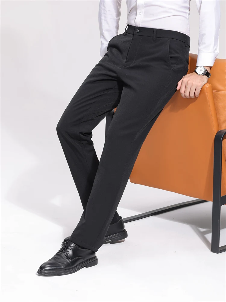 

Men's down Pants Thickened Goose down Winter Warm Outerwear Straight Leg Pants Fashionable Urban Style Casual Leisure Trousers