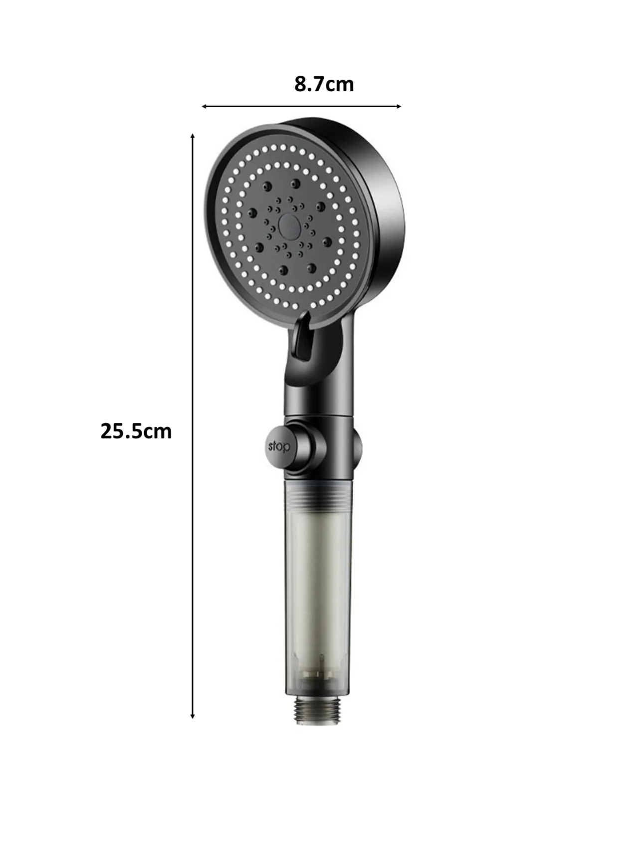 5 Mode Pressure Boost Shower Head Multifunction Adjustable Large Water Yield Shower Nozzle Massage Shower Bathroom Accessory