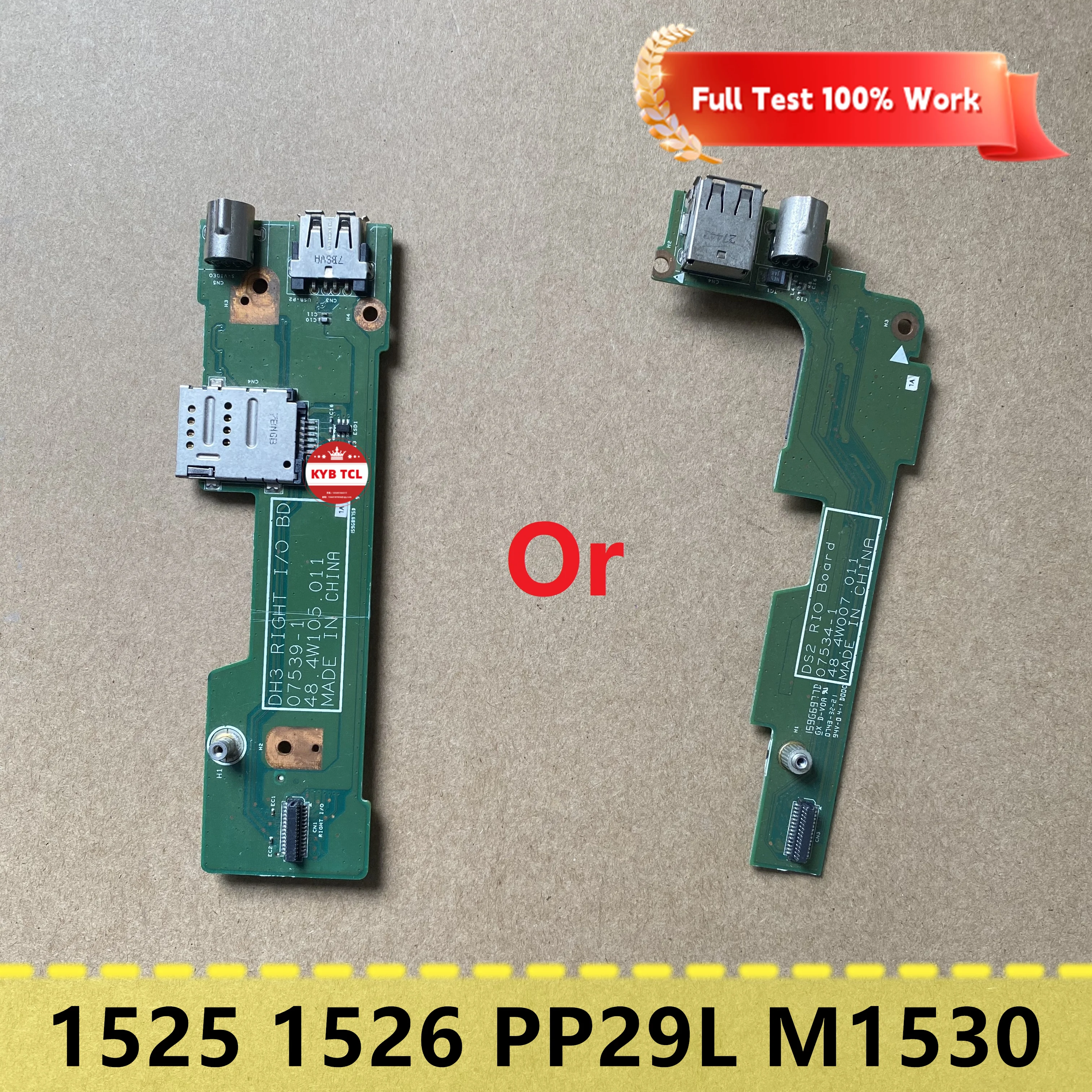 For DELL Inspiron 1525 1526 PP29L XPS M1530 Laptop Parts PCB Board Button LCD Cable USB Jack WLAN Or Right I/O USB S-Video Board