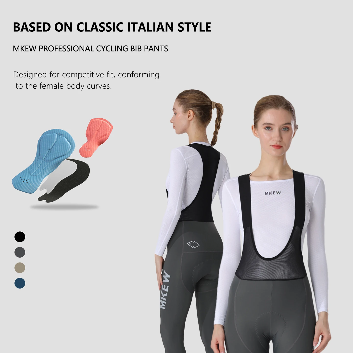 

Женские профессиональные велоштаны MKEW с дышащей подкладкой для MTB и шоссейных велосипедов, удобные для езды по любой местности