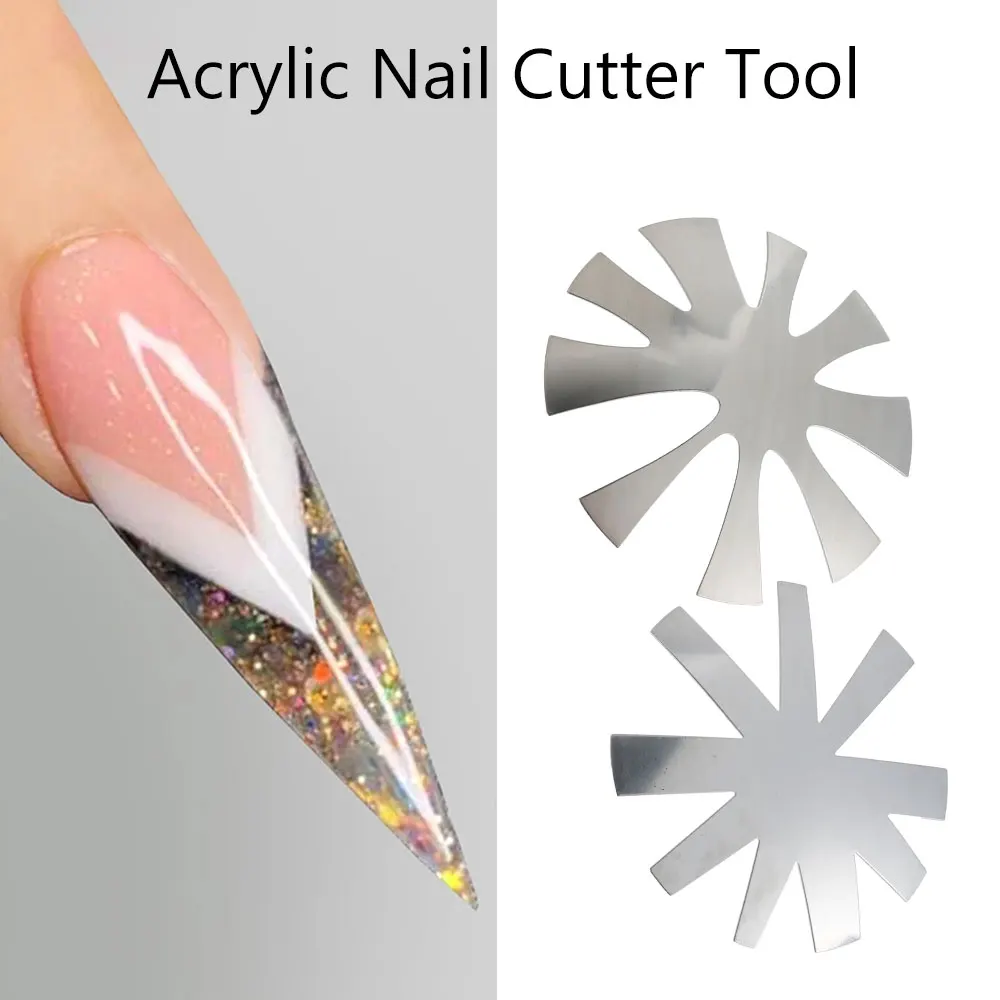 Pro Nail Tip Cutter para unhas profundas, Nail Edge Trimmer, forma de amêndoa, fácil sorriso francês Cut, V Line, 1 PC-KH, 9 Tamanho