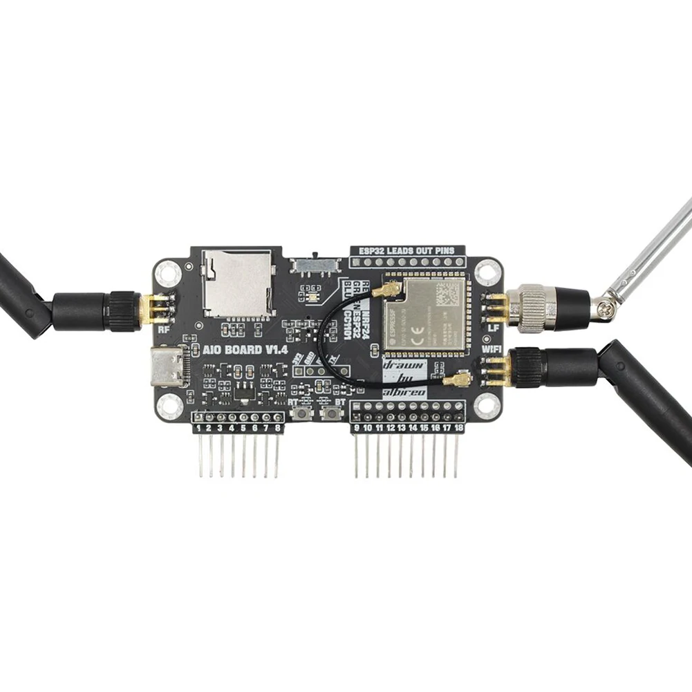 For Flipper Zero Multiboard Expansion Board 3 in 1 2.4G Module Expansion WiFi NRF24 + ESP32 Expansion High Gain CC1101 Module - view 5