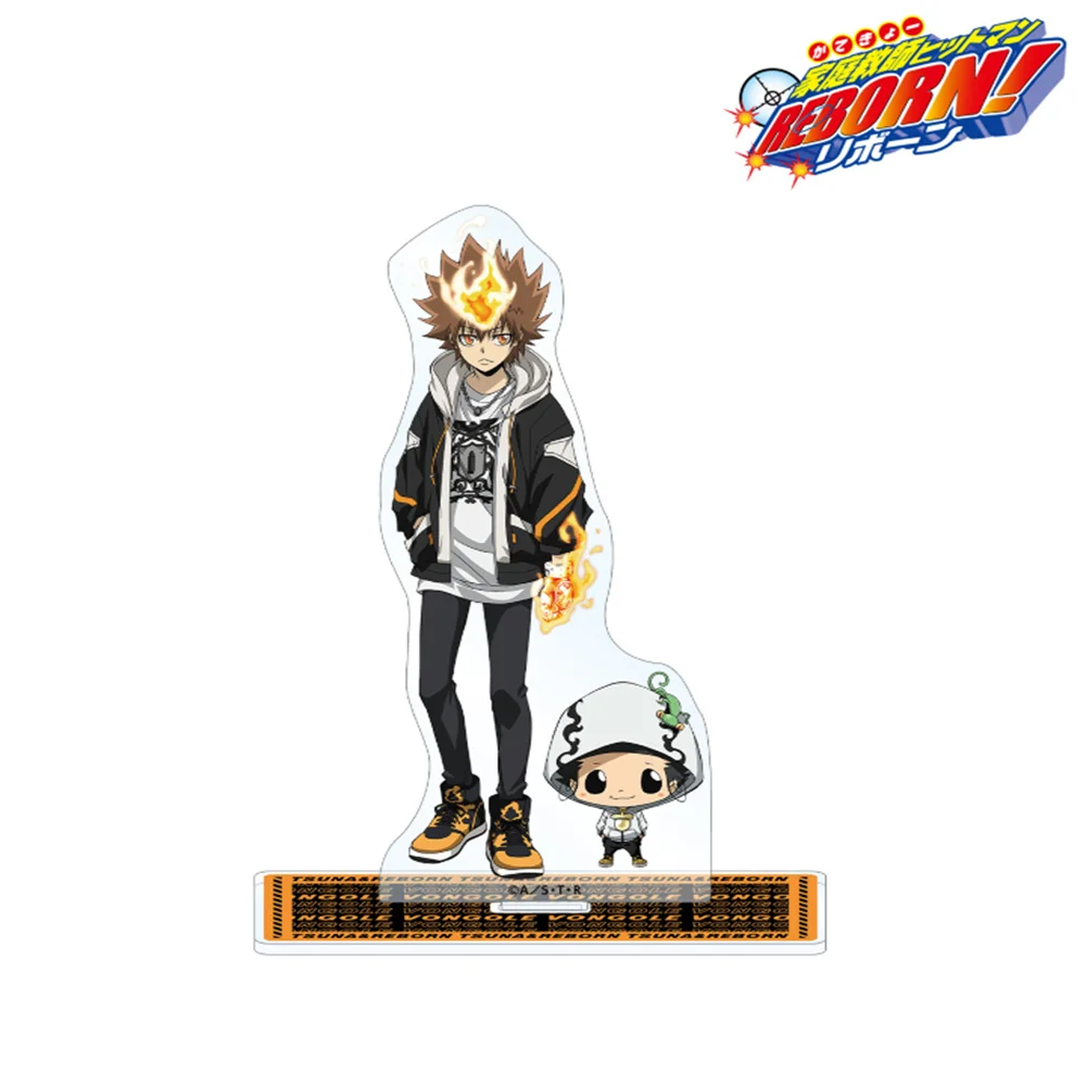 2025  Anime Cosplay Collection Desktop Decor HITMAN REBORN! Sawada Tsunayoshi 15cm Stand Figure Acrylic Model Plate