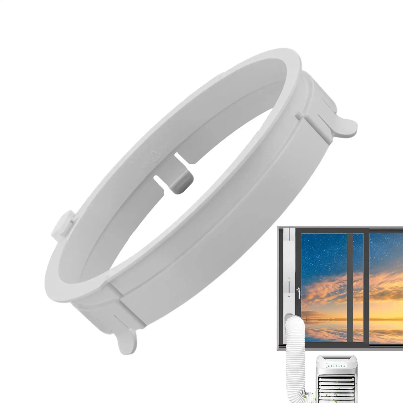 AC Hose Coupler AC Exhaust Hose Adapter Portable Air Conditioner Connector Fits 5.9in Tube Air Conditioner Durable