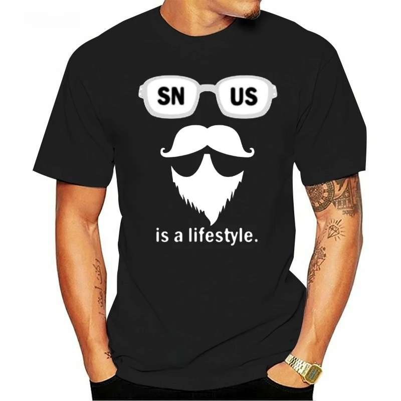 Funny Snus Is A Lifestyle Tee Dad Christmas tshirt for men fitted Anti-Wrinkle summer gents tee t shirts O-Neck Tee tops