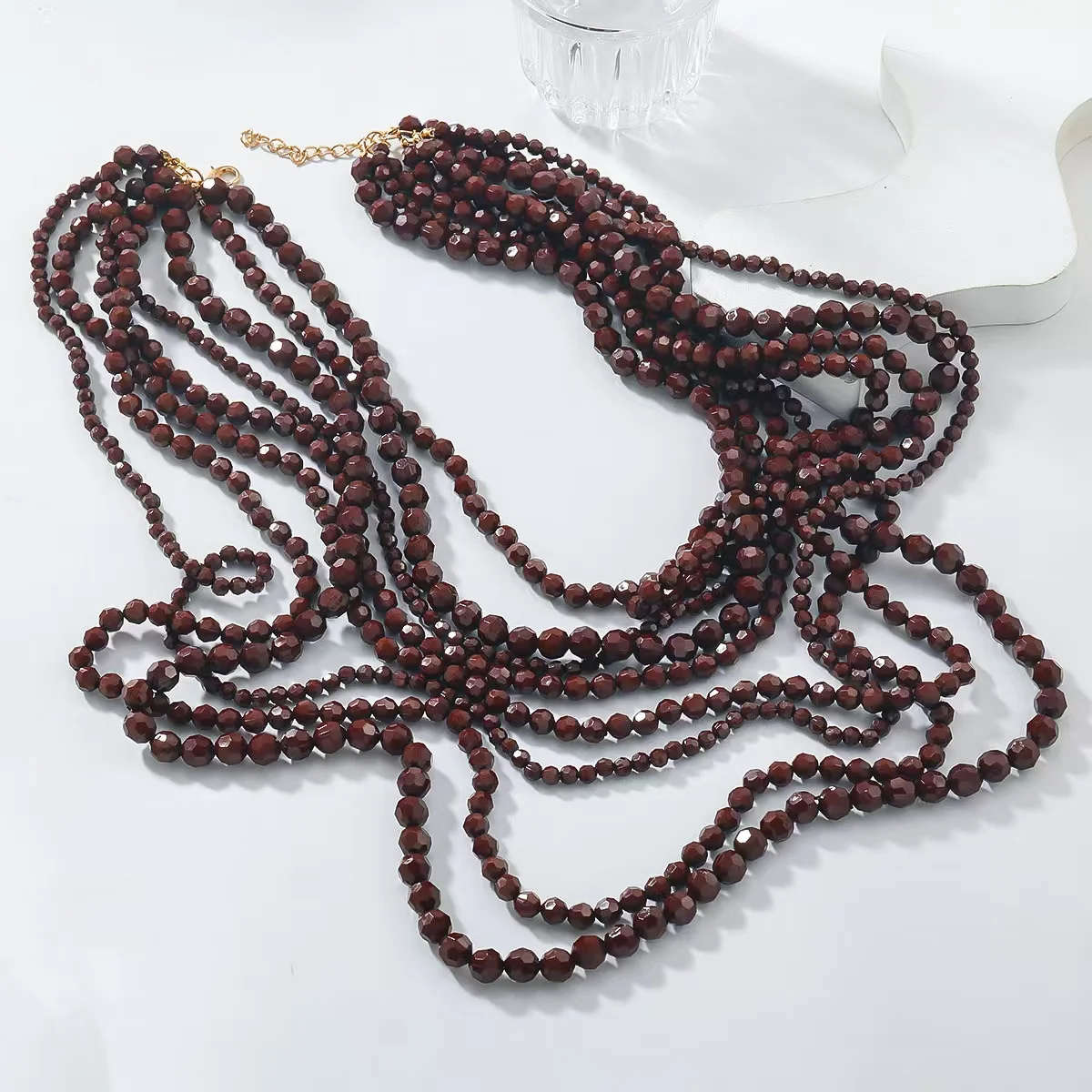 ZAA Ethnic Style Multi-layer Handmade Beaded Long Necklace