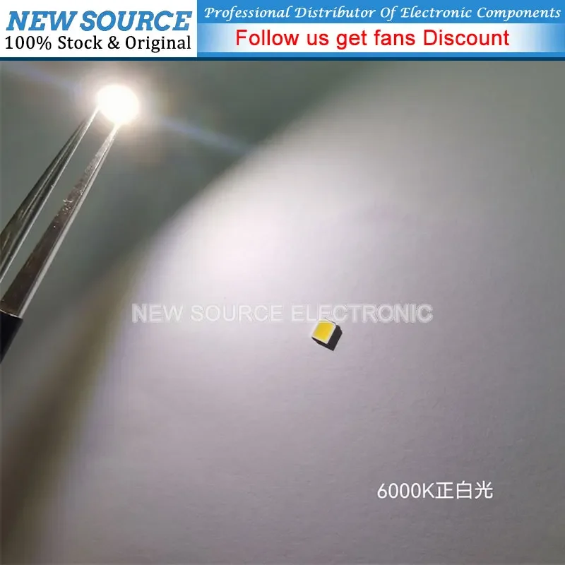 [1000pcs] SMD LED 2835 High Brightness 1W 0.5W 0.2W White 3V 6V 9V 18V 36V 150MA/100MA/30MA/60MA/80MA 6000-6500K