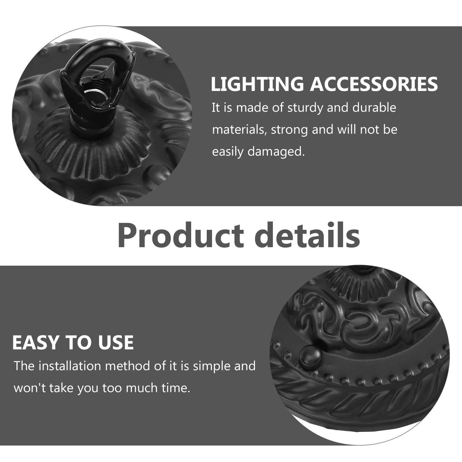 

Pattern Hanging Light Plate Decorative Ceiling Canopy Pendant Lamp Bracket Hooks Home Accessories