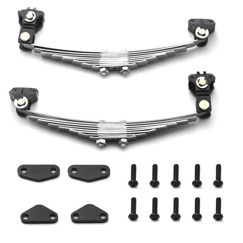 FBIL-Metal Suspension Leaf Spring Plate Spring Hanger Kit For 1/14 Tamiya RC Truck